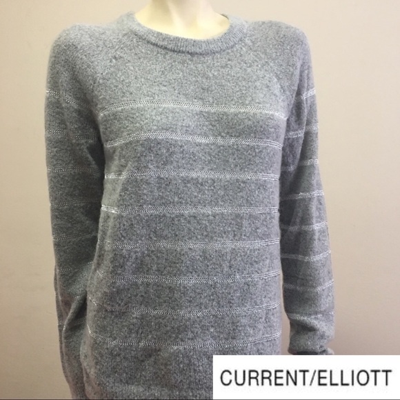 Current/Elliott - The Victor Metallic Stripe Knit - Picture 2 of 8